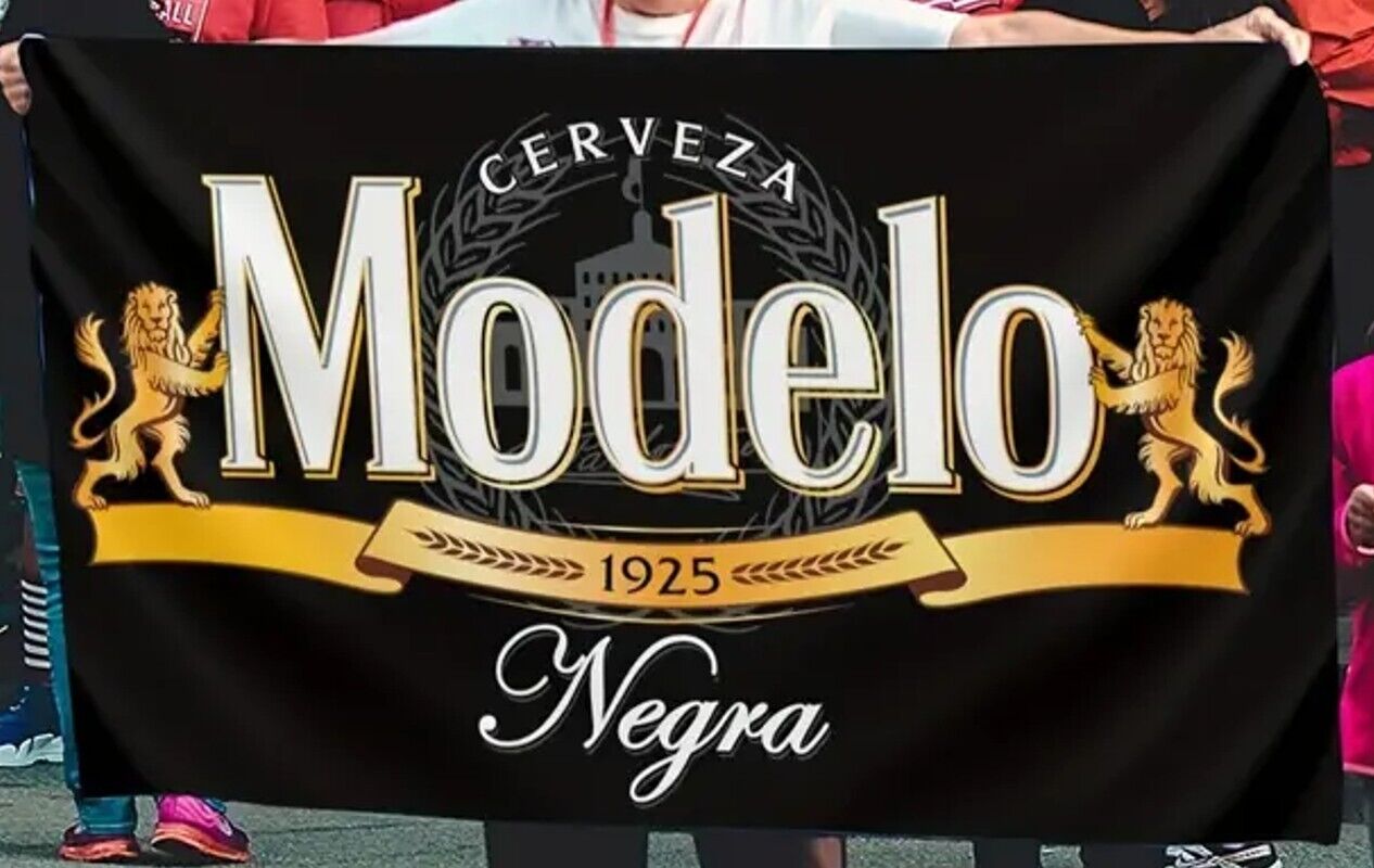 Modelo Negra Mexican Amber Lager 1925 Flag Banner 3 ft x 5 ft NEW! Home & Garden:Yard, Garden & Outdoor Living:Décor:Flags Cozy Home Treasures